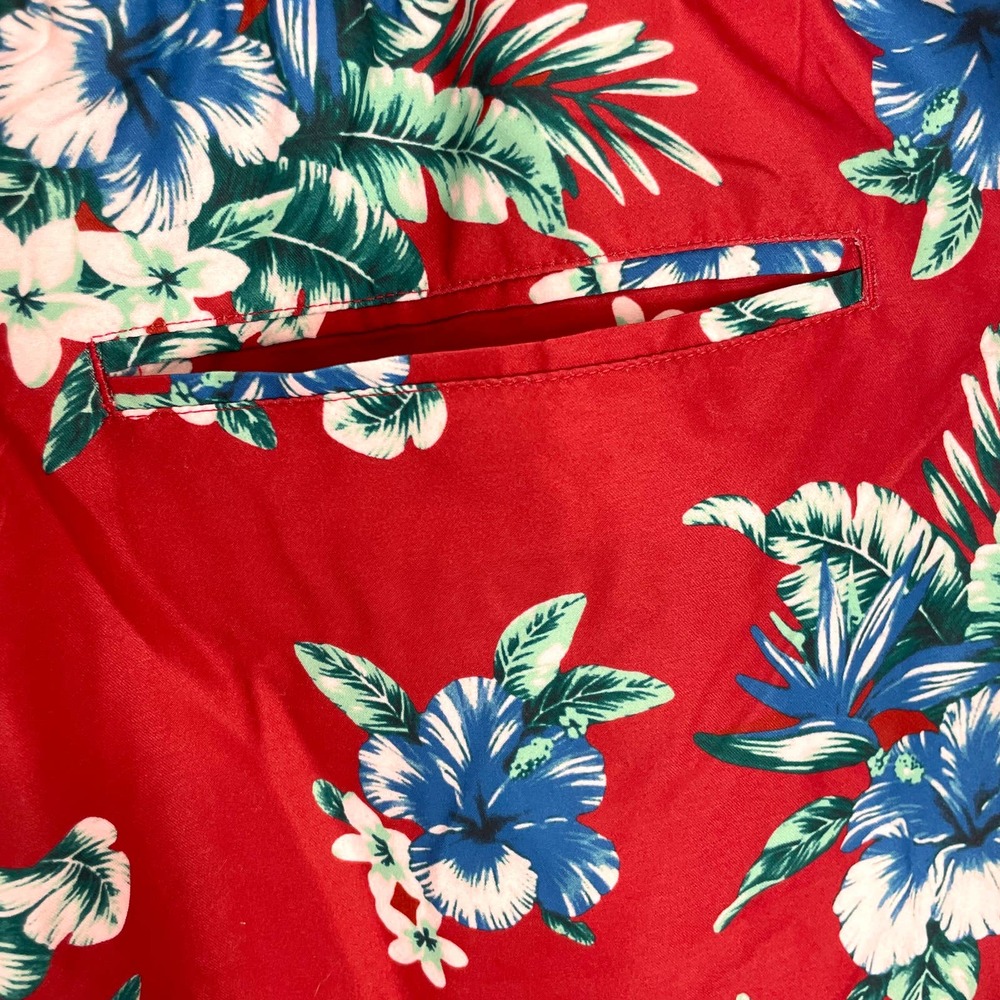 Brooklyn Surf Men's Red Floral Swim Board Shorts - Picture 8 of 11